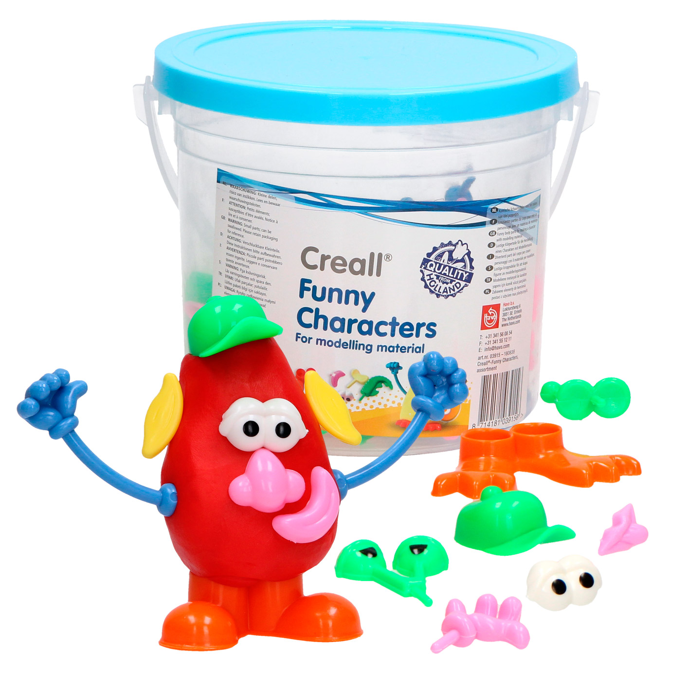 Geaccepteerd Modernisering zwaan Creall Funny Characters Clay Accessories, 130 pcs | Thimble Toys