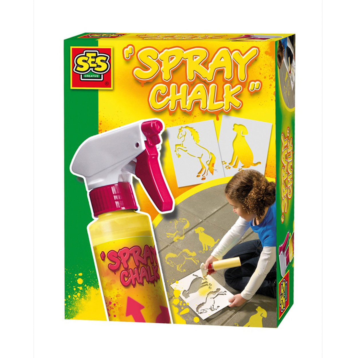 yellow spray chalk