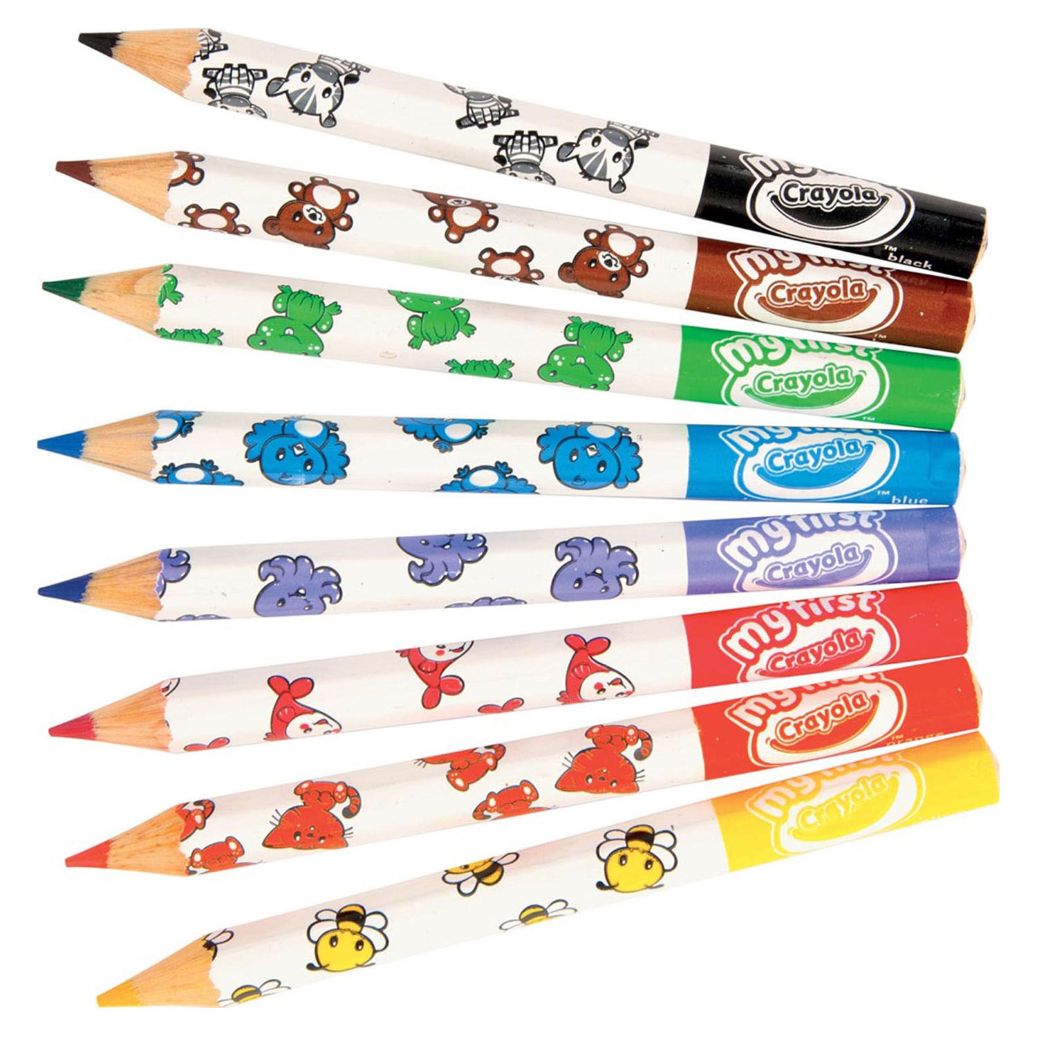 Crayola 30380410 My First Easy-Grip Coloured Pencils 8 Count