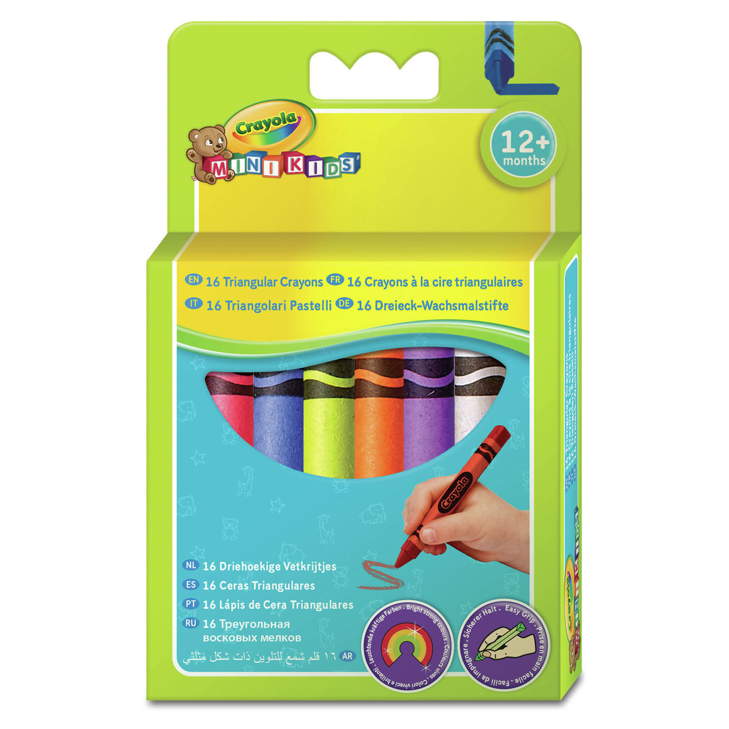 Crayola Mini Kids - Wax Crayons, 16pcs.