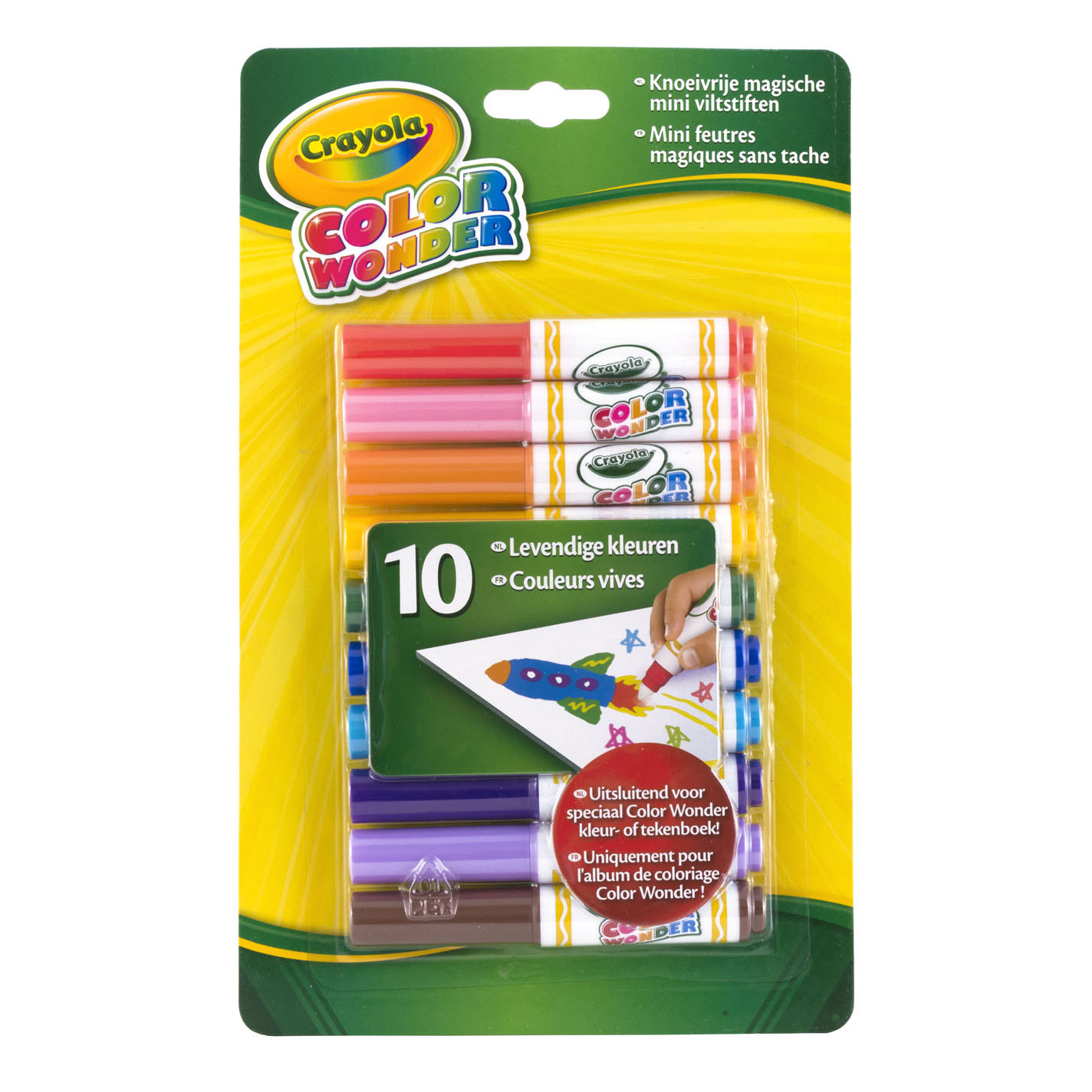 Crayola Color Wonder Markers, Mess Free - 6 markers