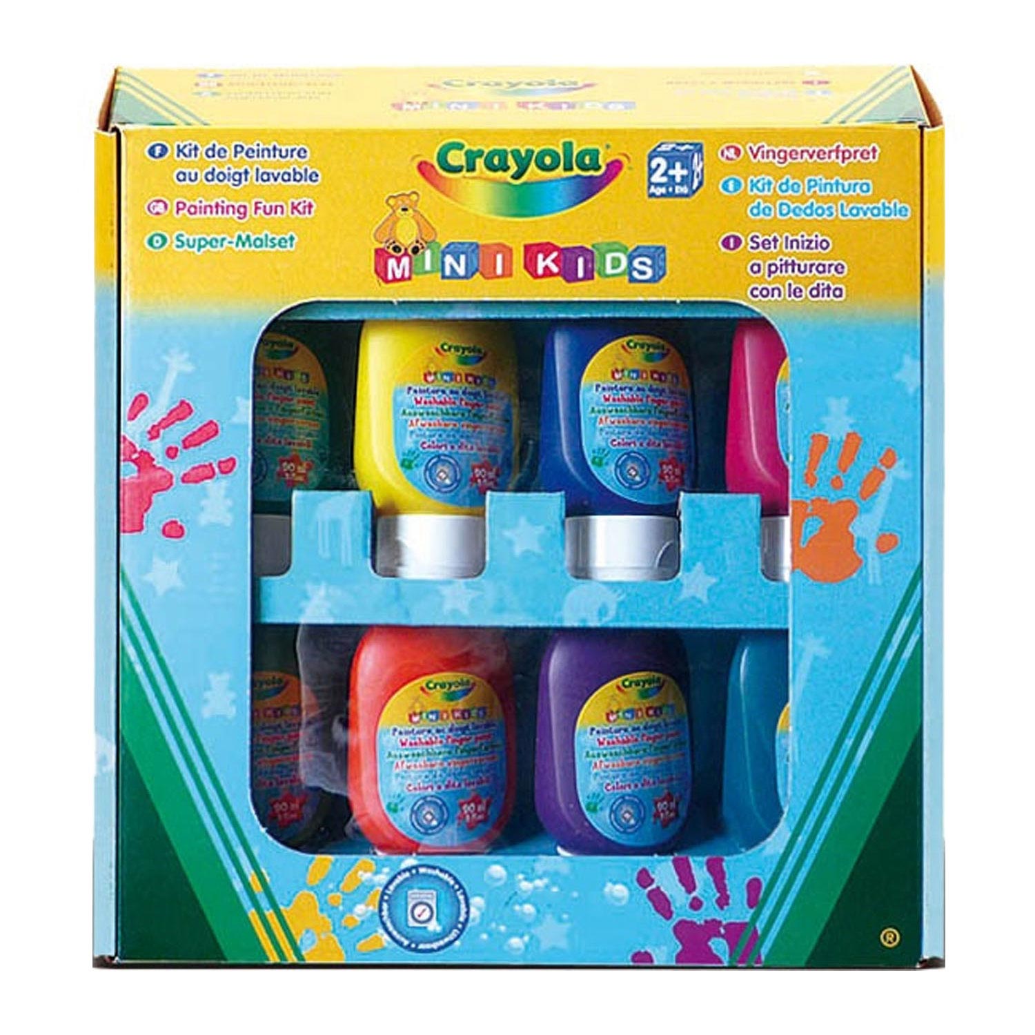 Crayola Mini Kids Washable Finger Paint, 8pcs.