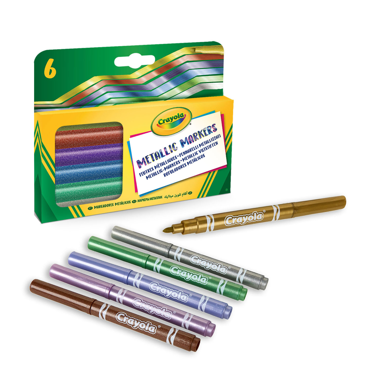 Crayola Project Metallic Markers, 8 Count