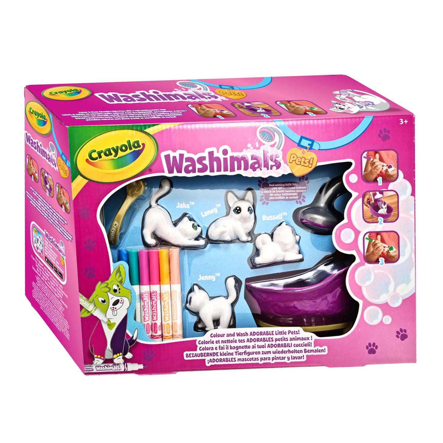 Crayola Washimals Washable Animals Playset - Dog and cat 