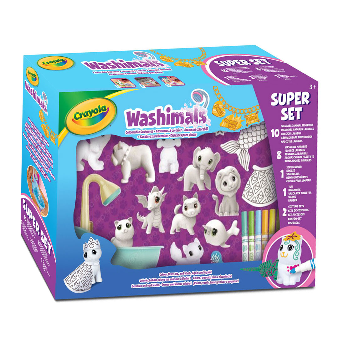 Crayola Washimal Pets Super Set  Toys”R”Us China Official Website