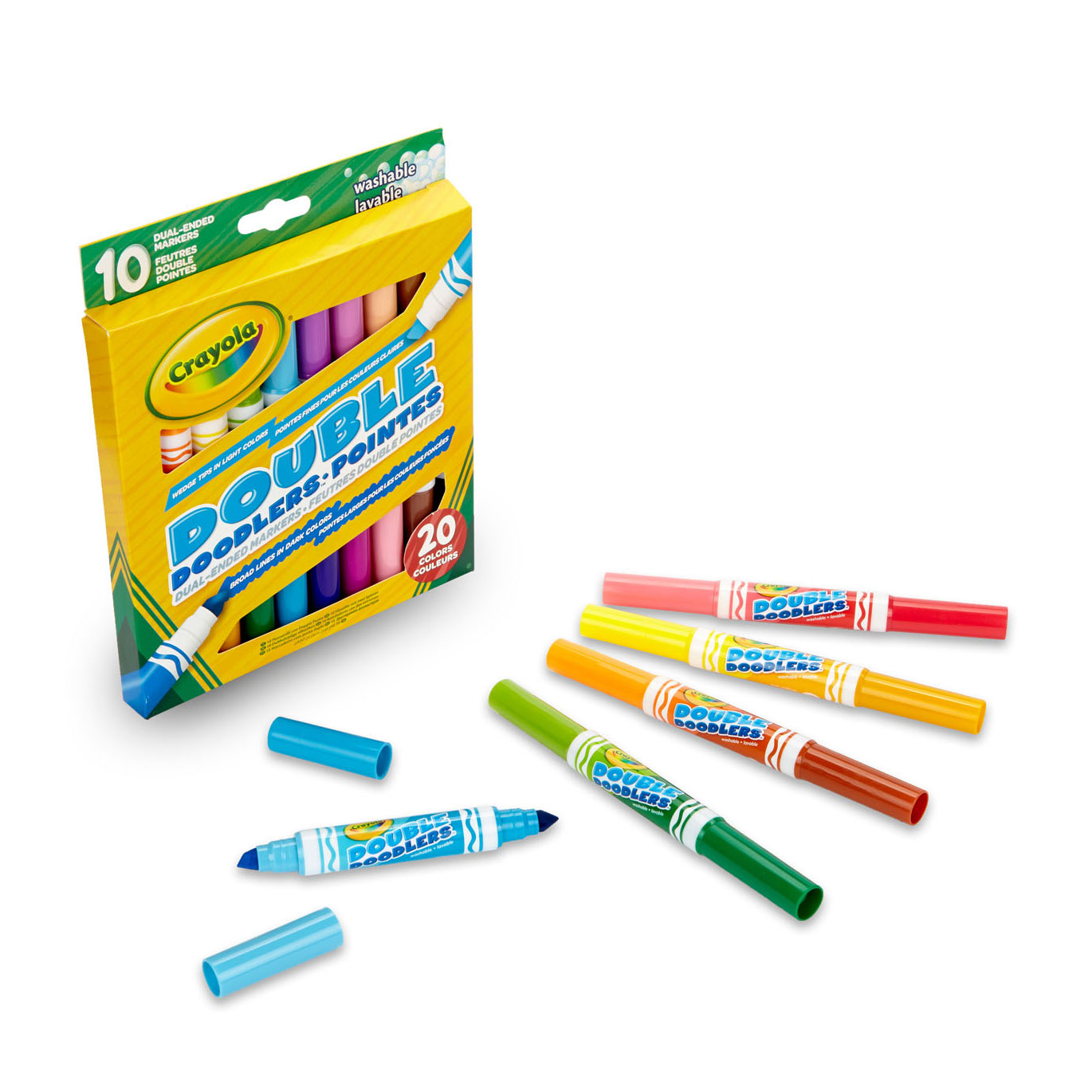 Crayola® Dual-Ended Washable Double Doodlers Markers, 10 pk - Food 4 Less