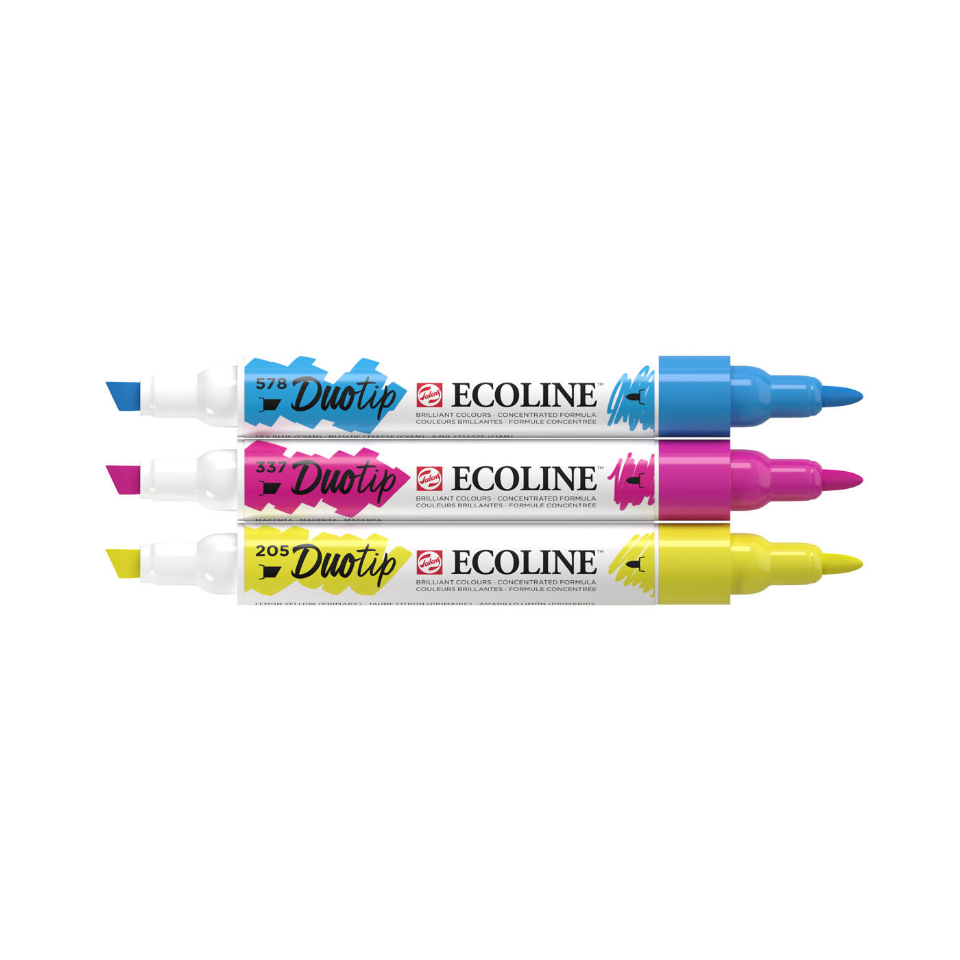 5-Color Primary Ecoline Brush Pen Set