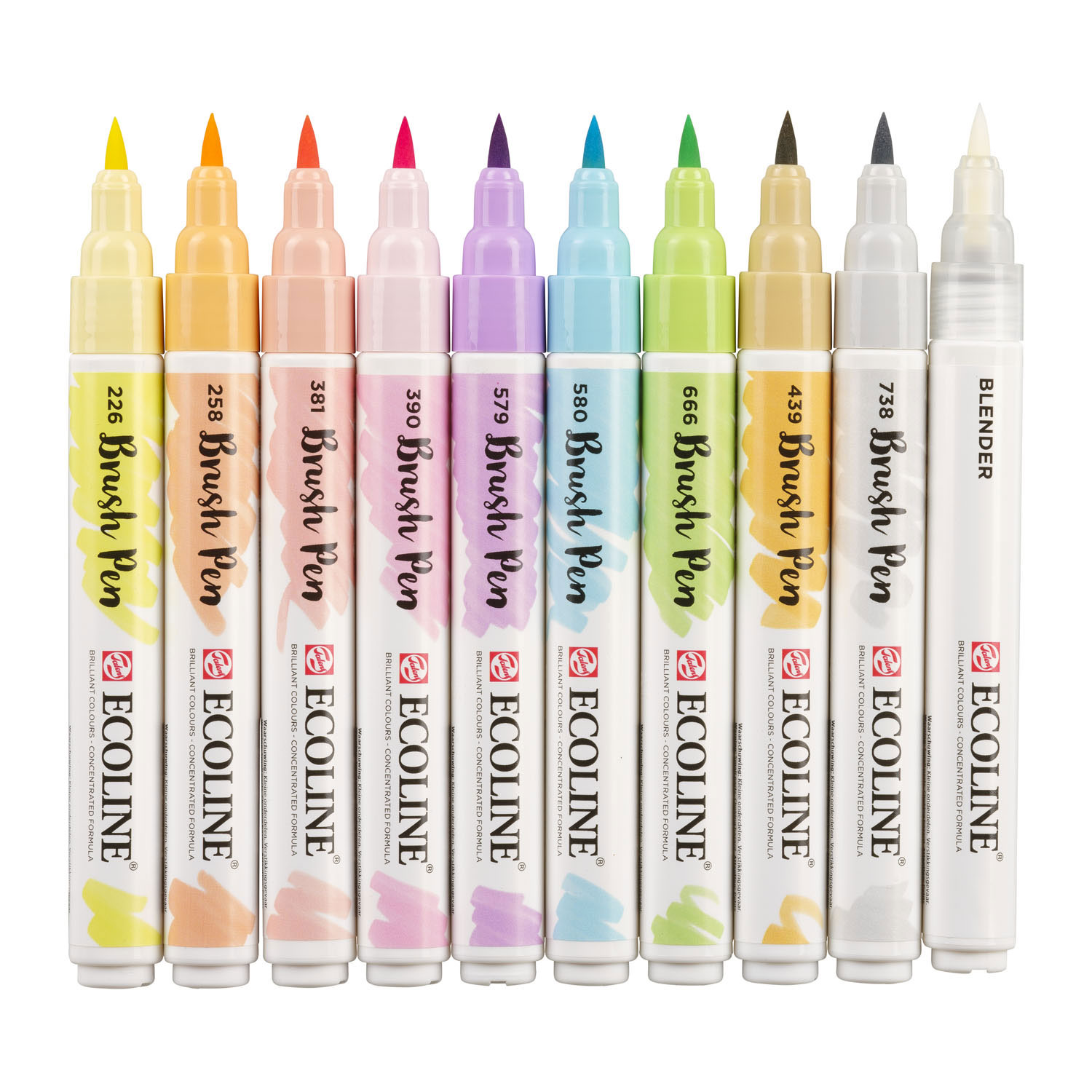 lijst Verbazingwekkend Melodieus Talens Ecoline Brush Pen Pastel, 10 pcs. | Thimble Toys