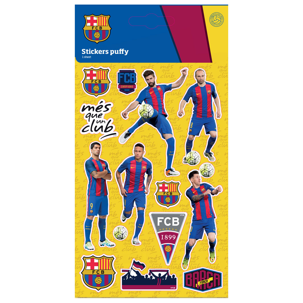 Fc Barcelona Stickers Spelers Thimble Toys
