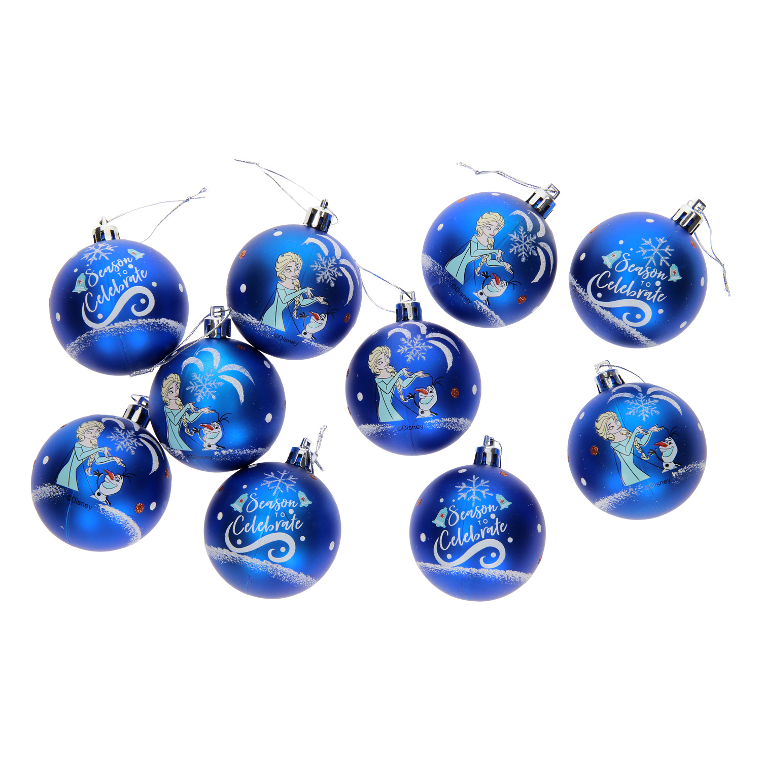 Monografie Een hekel hebben aan Verantwoordelijk persoon Kinder Kerstballen Frozen II Blauw, 10x6cm | Thimble Toys
