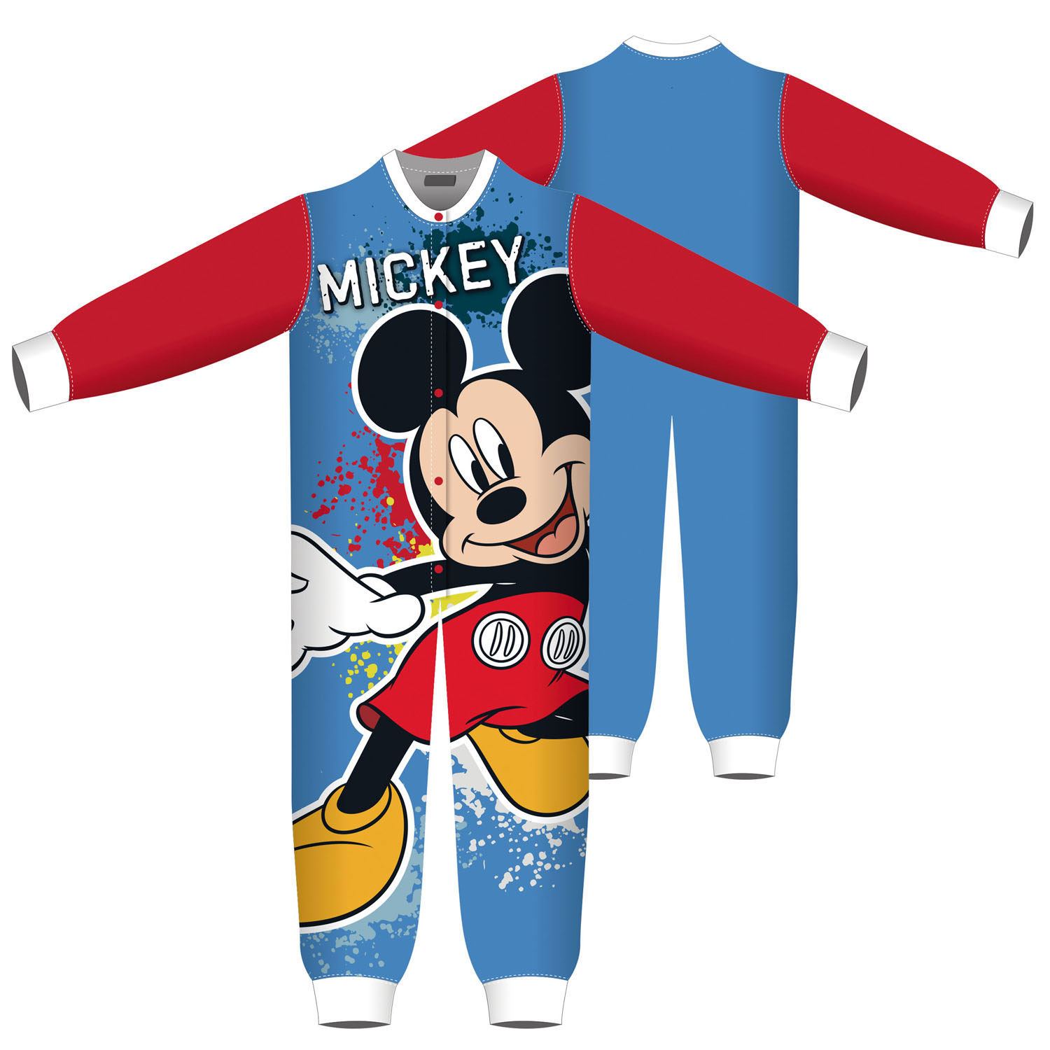 Disney Mickey Mouse Fleece Pyjamas Blue Age 6 