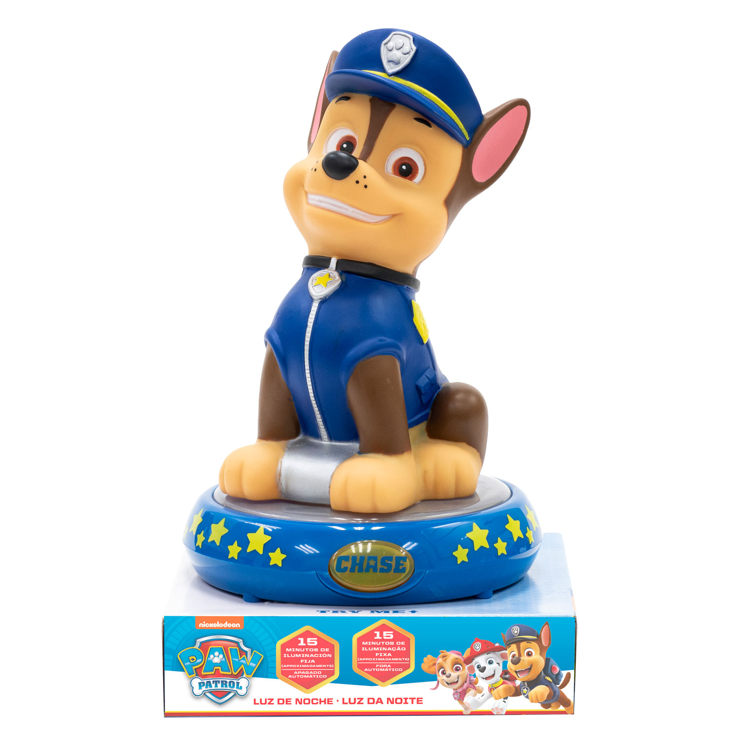 TV Cartoon Torch Present for Child Paw Patrol Chase LED Light Up Keyring 