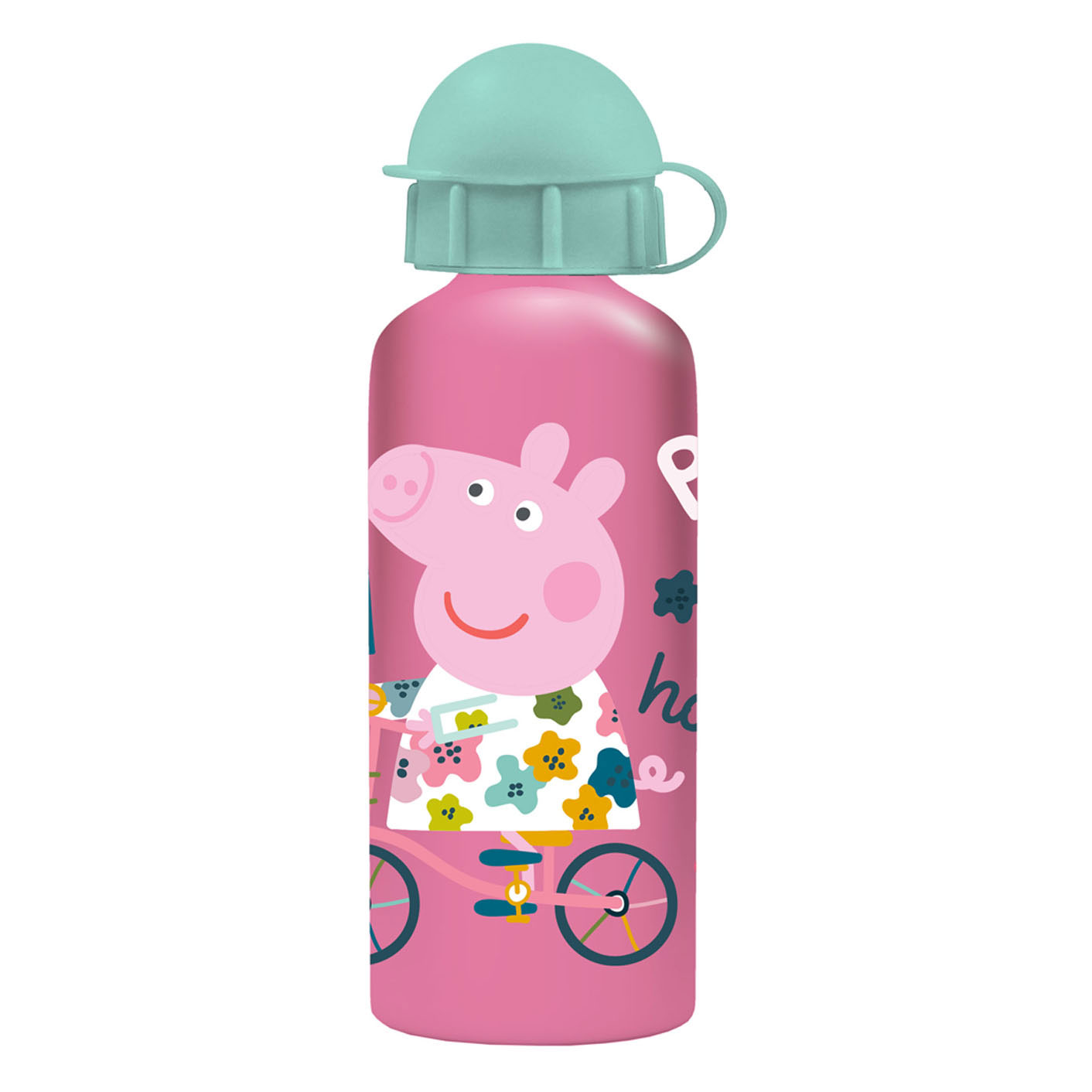 Peppa Pig Nostalgia Water Bottle with Flip up Straw, 400ml