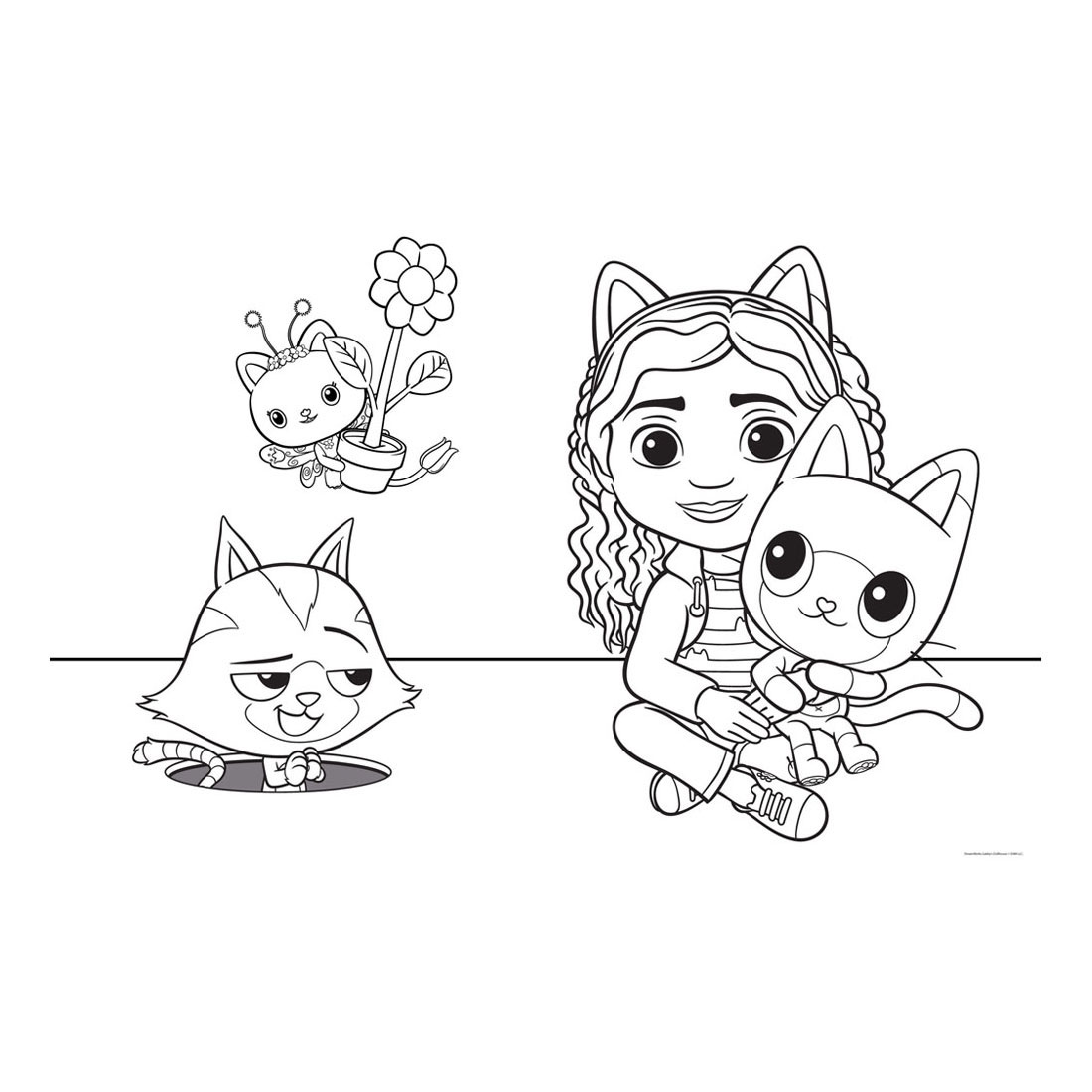 Gabby's Dollhouse Printable Coloring Pages - Printable Word Searches