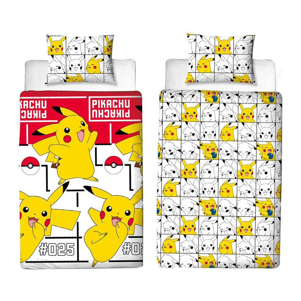 Radioactief Onafhankelijk Per ongeluk Pokemon Pikachu Icon Dekbedovertrek, 140x200cm | Thimble Toys
