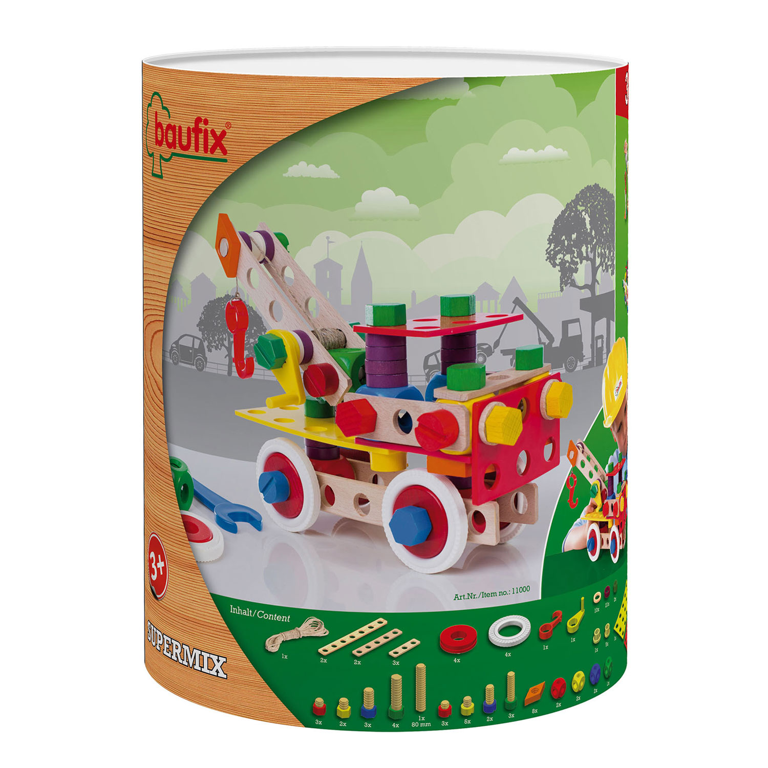 Eigenaardig Stralend vooroordeel Baufix Super Mix Houten Constructieset, 103 dlg. | Thimble Toys