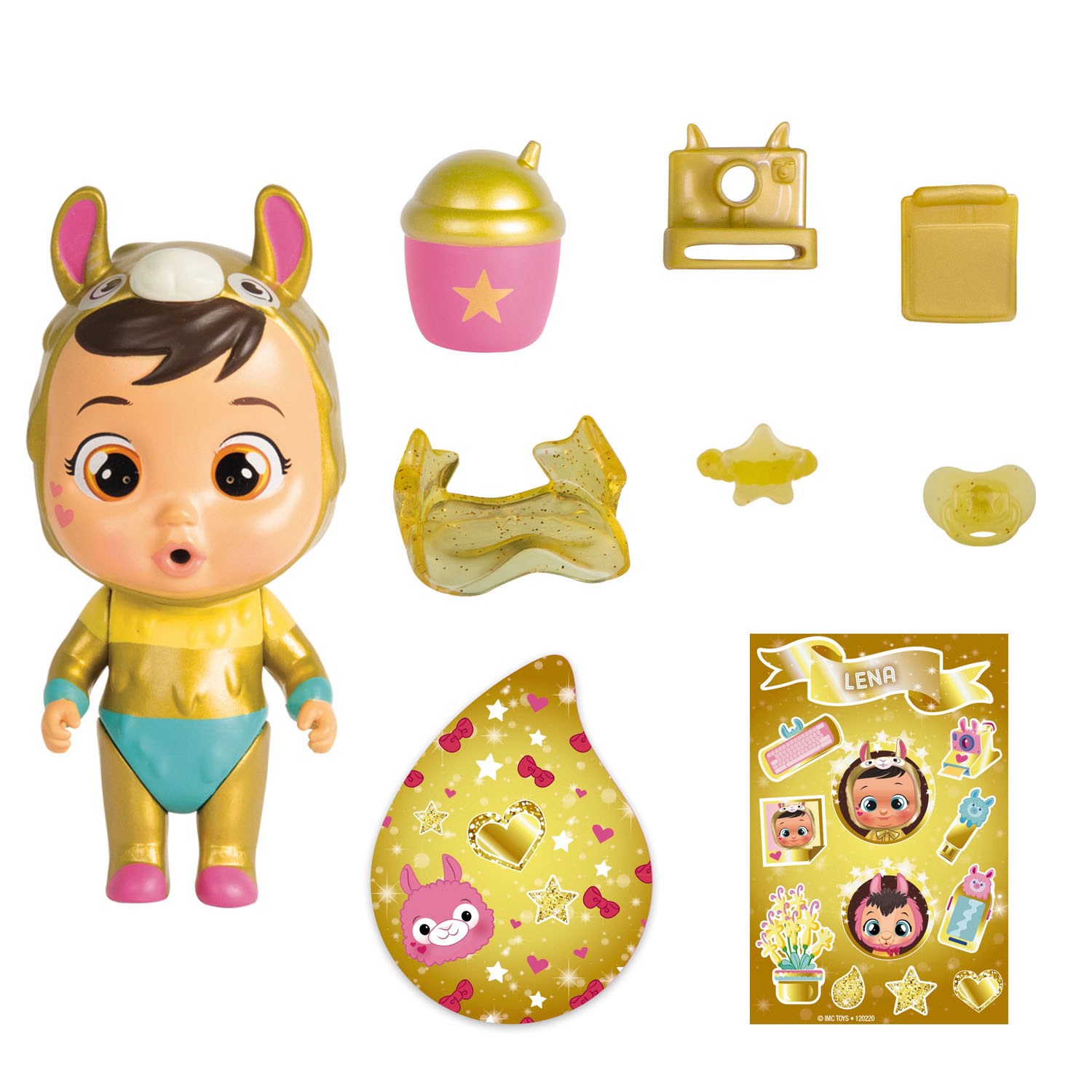 Cry Babies Magic Tears Music Metallic Gold Edition Baby Figure Included