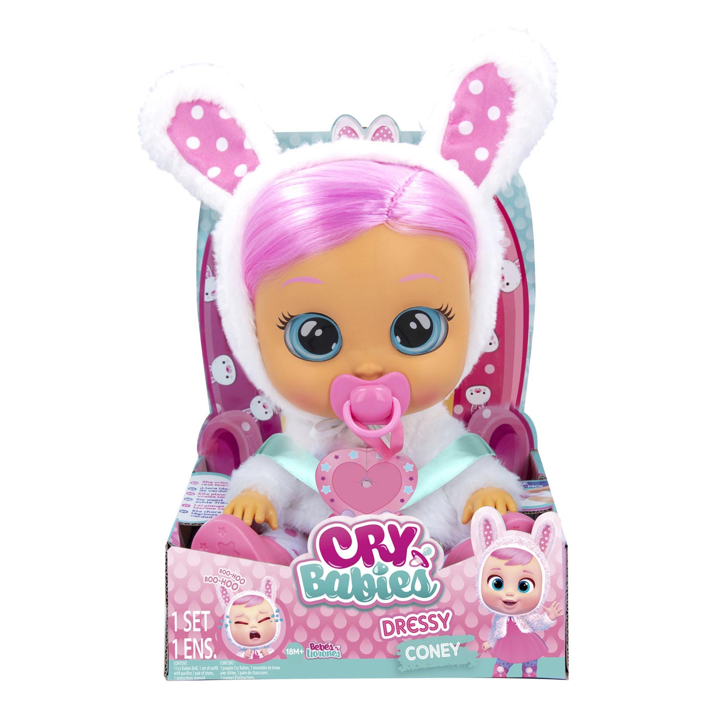 Proficiat Veronderstellen les Cry Babies Dressy Coney Crying Doll | Thimble Toys