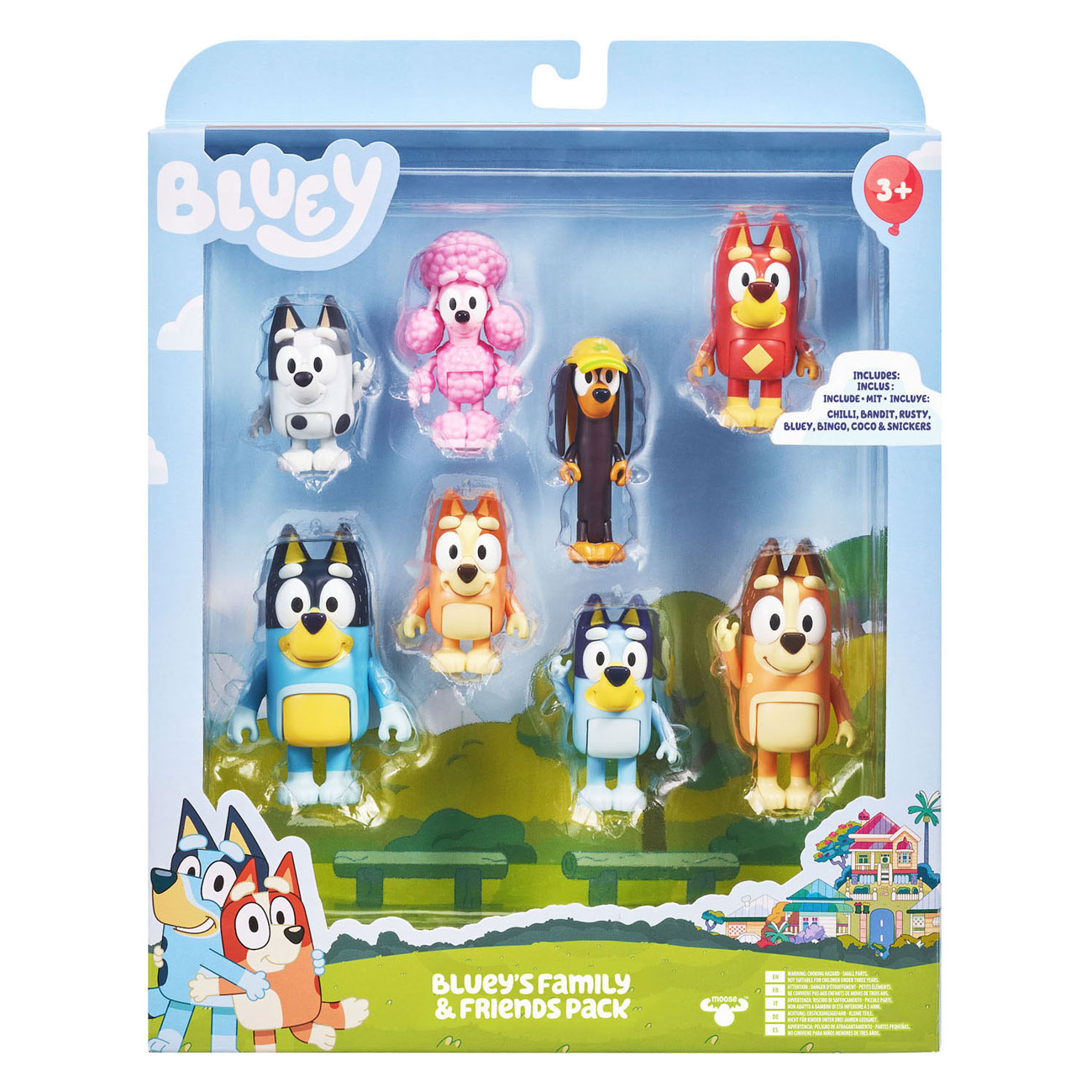 Bluey Toy Figures Family & Friends, 8 pcs.