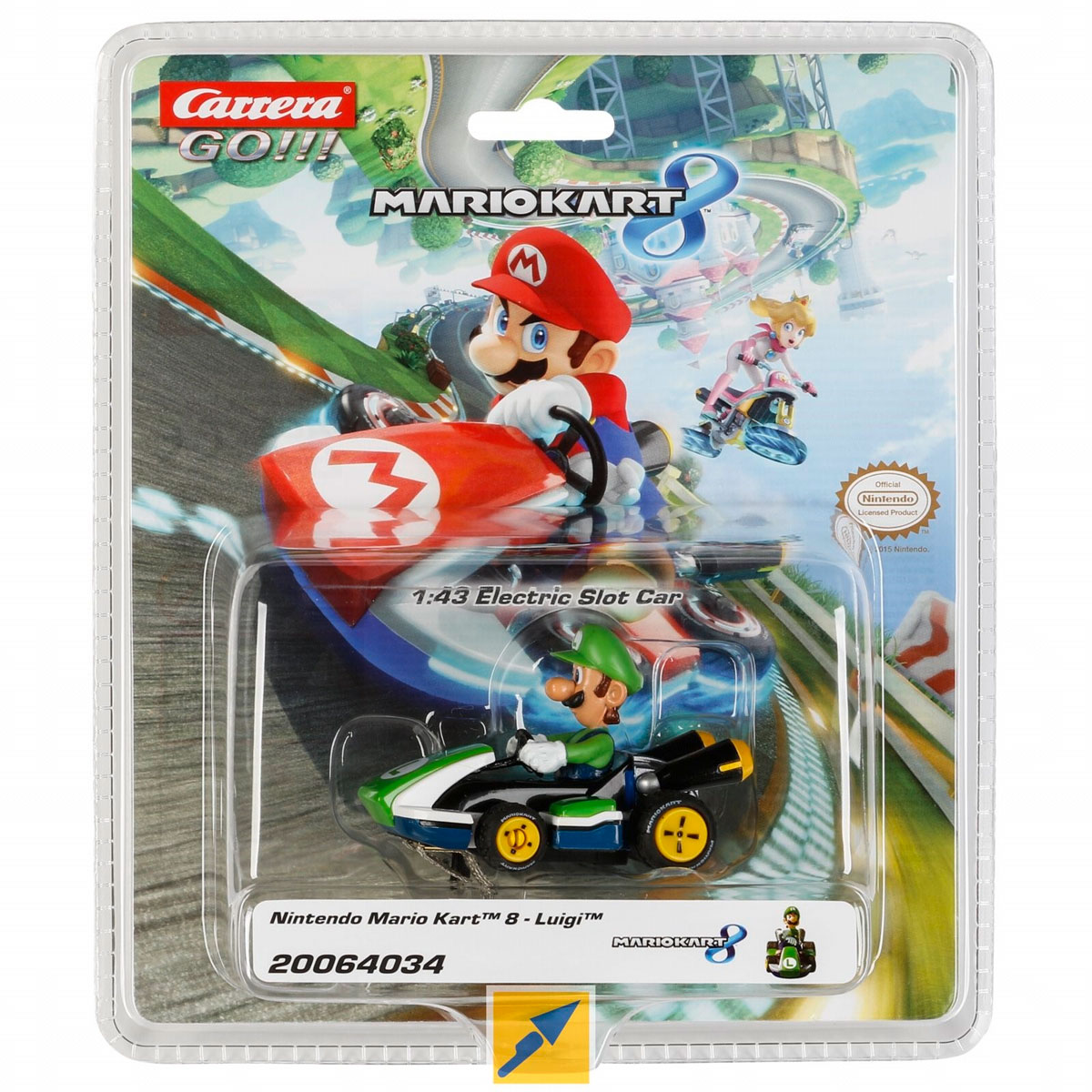 Nintendo mario kart - circuit carrera go p-wing, vehicules-garages