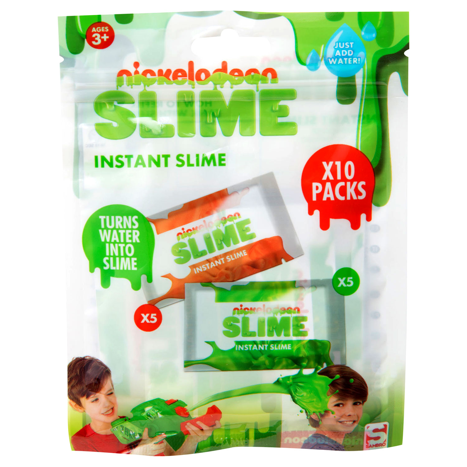 Nickelodeon Slime Powder, 10-Pack