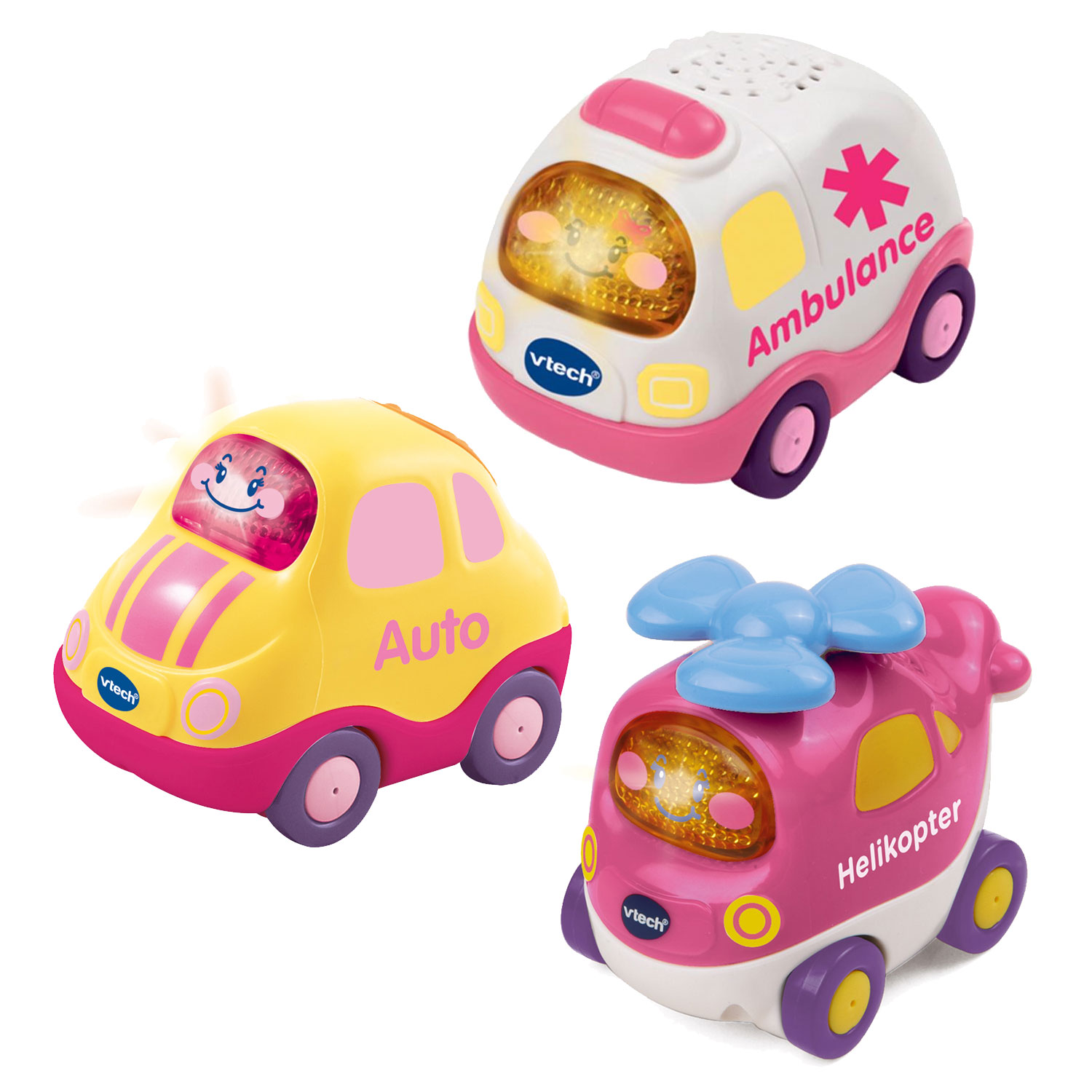 Agnes Gray Scorch bouwer VTech Taka Cars 3 Pink vehicles | Thimble Toys
