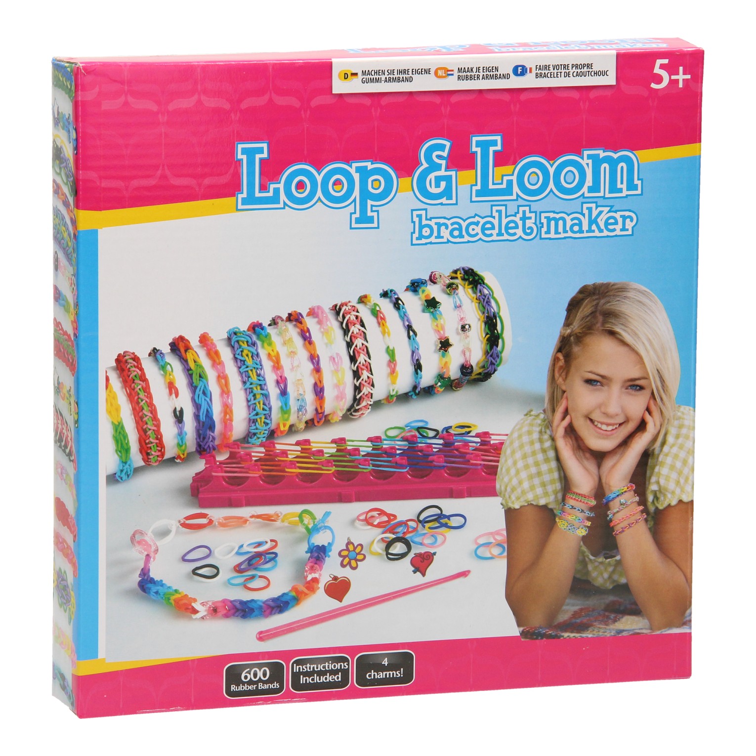 GL Style - 600 Rubber Bands Bracelet Maker Loop and Loom | eBay