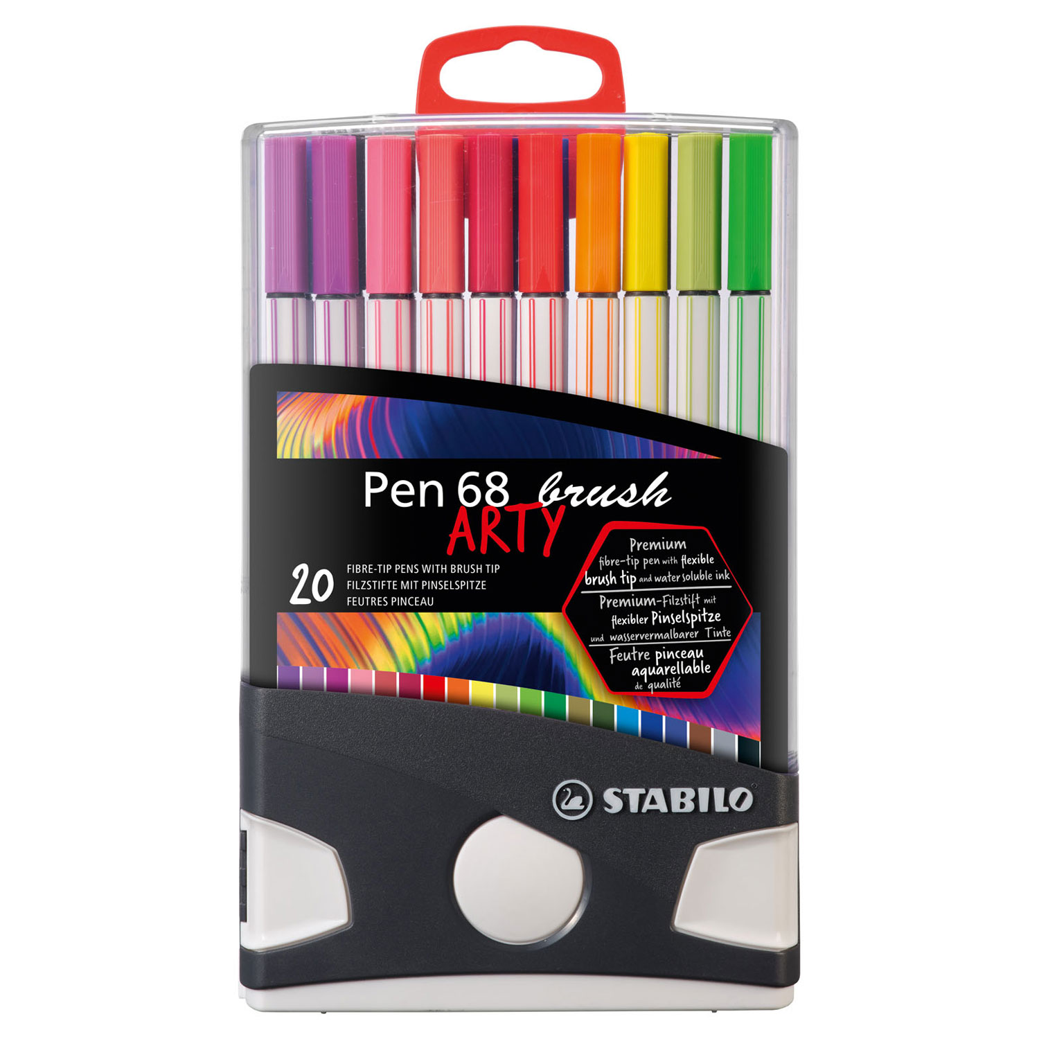 toon Hoelahoep oosten STABILO Pen 68 Brush ARTY ColorParade, 20st. | Thimble Toys