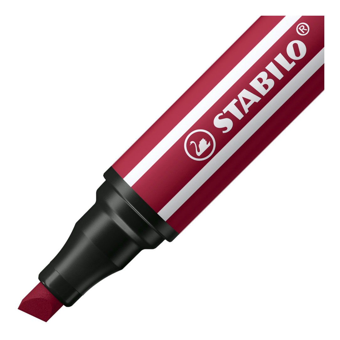 STABILO Pen 68 MAX - Felt-tip pen with thick chisel tip - heather purple
