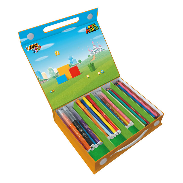BIC Kids Colouring Box - 60 Colouring Pencils/60 Colouring Felt Pens BIC