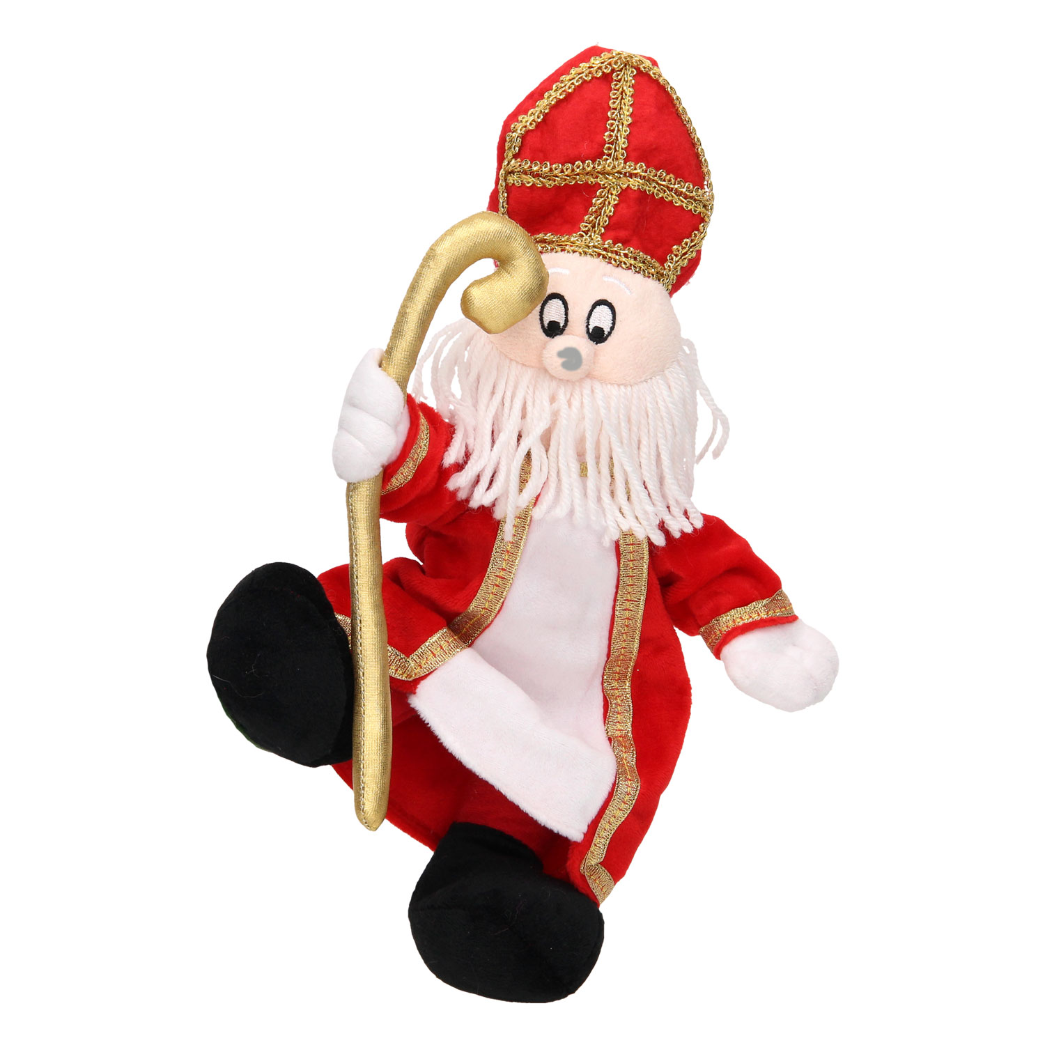 Drink water terugtrekken Papa Plush Sinterklaas Doll, 35cm | Thimble Toys