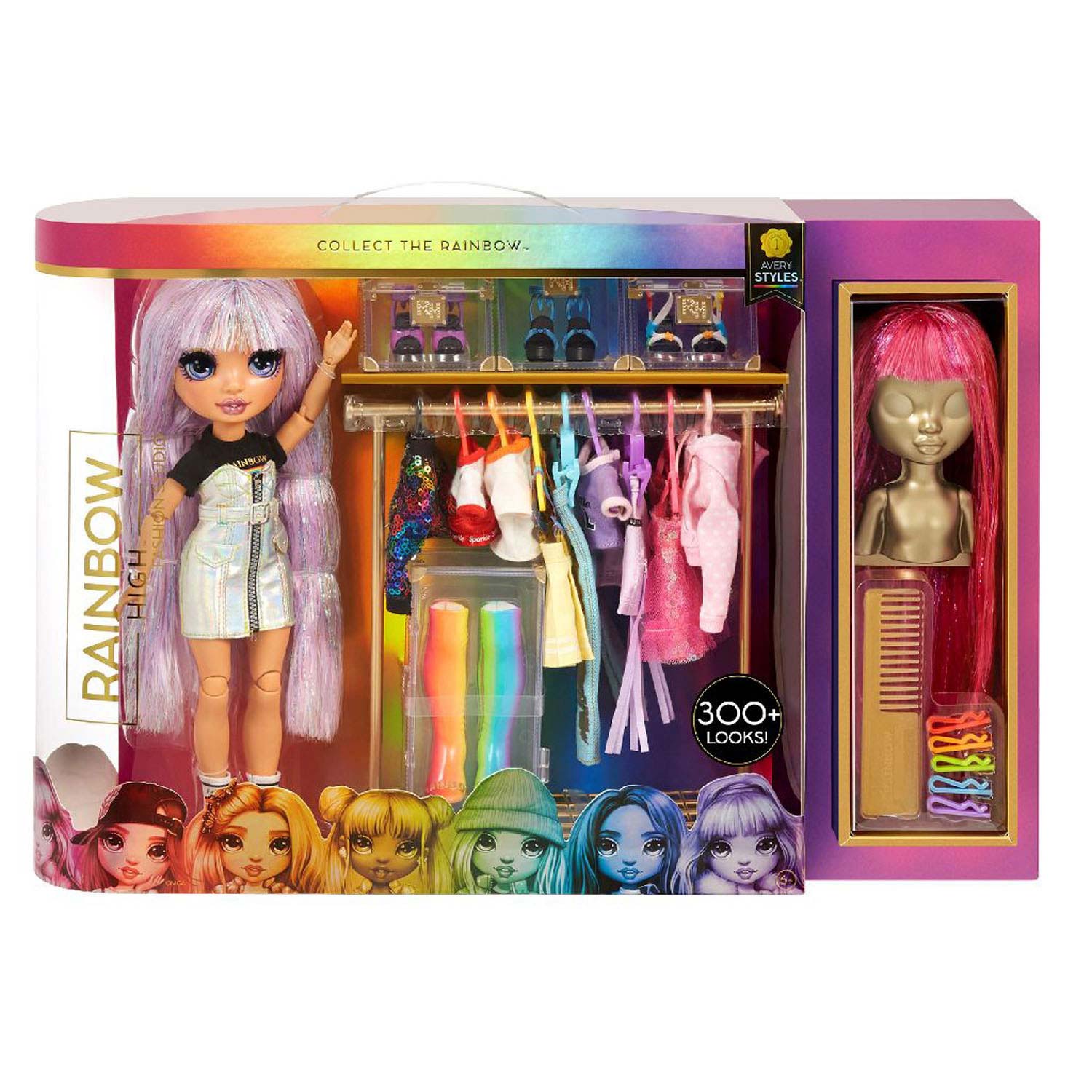 Rainbow High Fashion Studio Avery Styles Exclusive Doll Clothing 300 Looks  NEW 35051571049