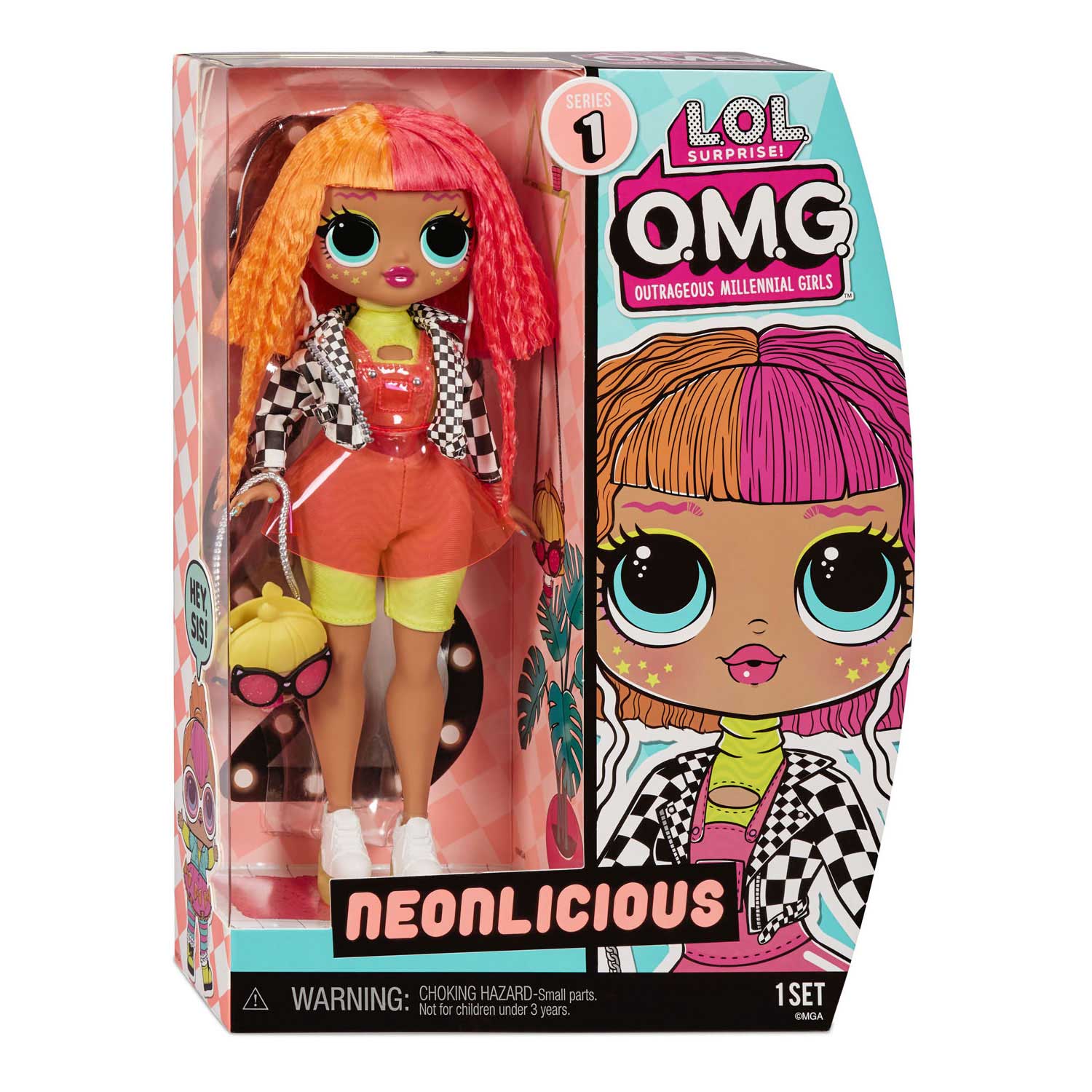 neon cutie omg doll