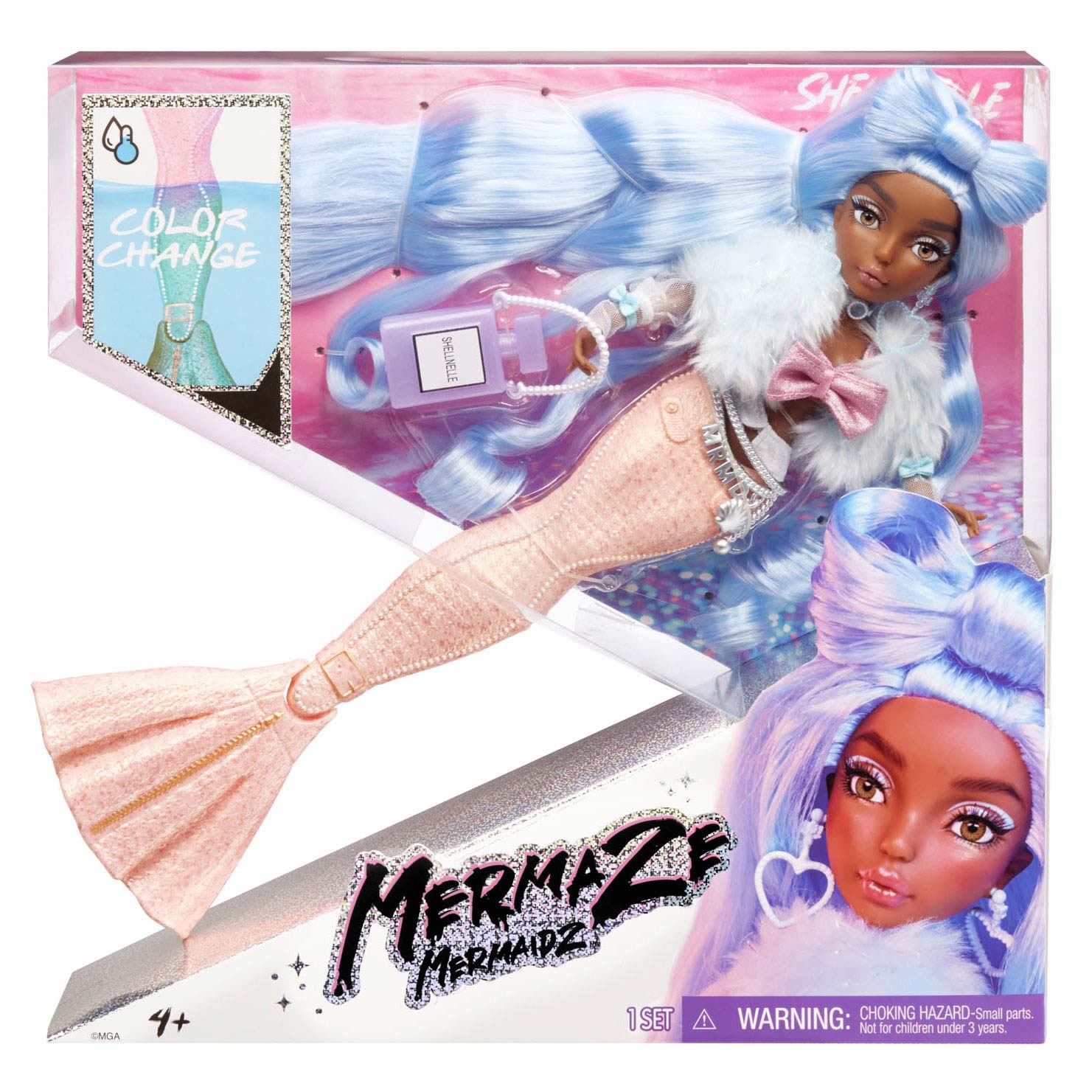 Mermaid blue big shell完売しました Mermaze Mermaidz - Shellnelle | Thimble Toys