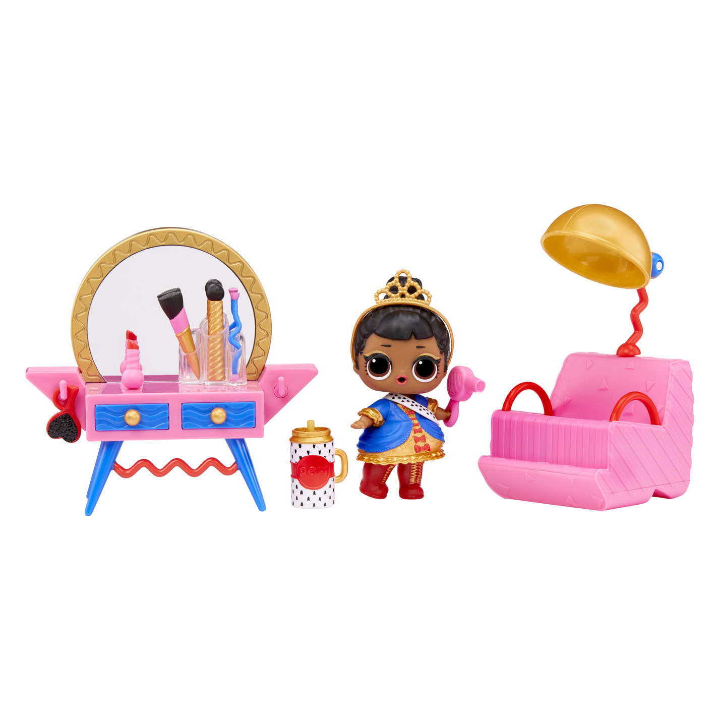 Children Play Set Furniture for Barbie, Cabeleireiro Acessórios