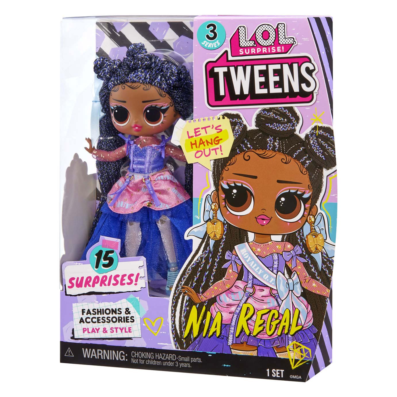 L.O.L. Surprise! Tweens Bambole alla Moda, Serie 3, NIA REGAL, Bamb