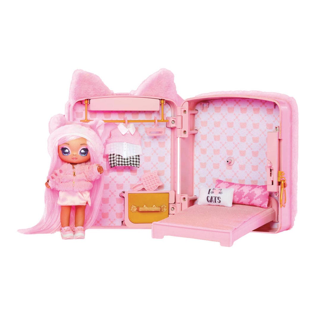 Slot puberteit rijst Na!Na!Na! Surprise 3in1 Backpack Bedroom - Pink Kitty | Thimble Toys