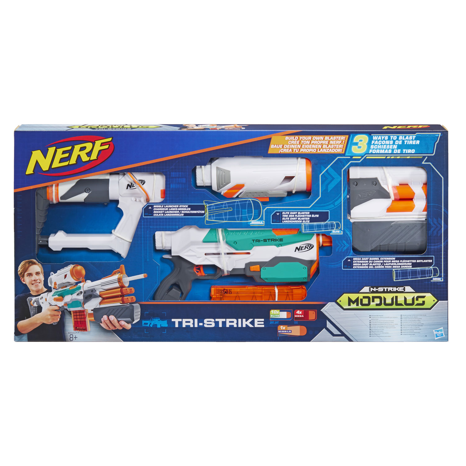 NERF Modulus Tri-Strike Blaster Toy for sale online 