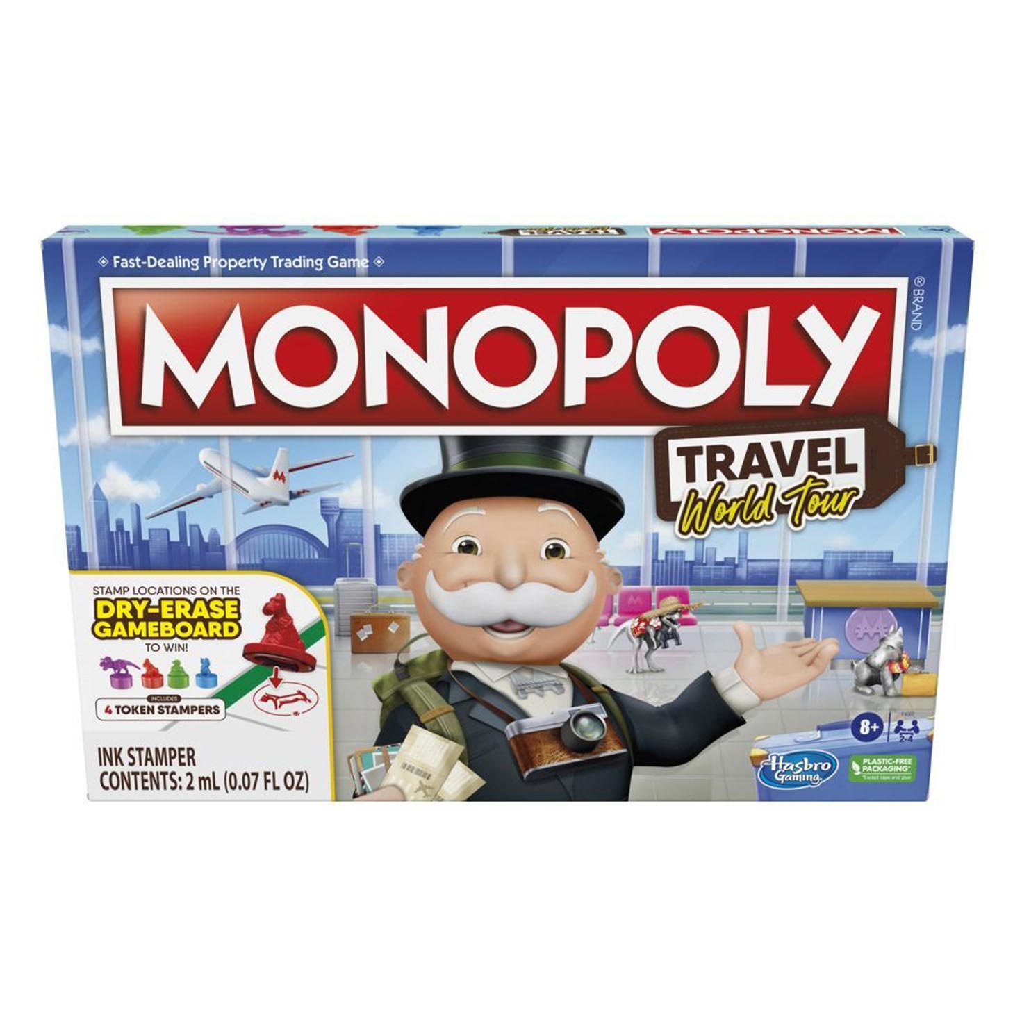 Rubber Ziek persoon Deens Monopoly World Trip Board Game | Thimble Toys