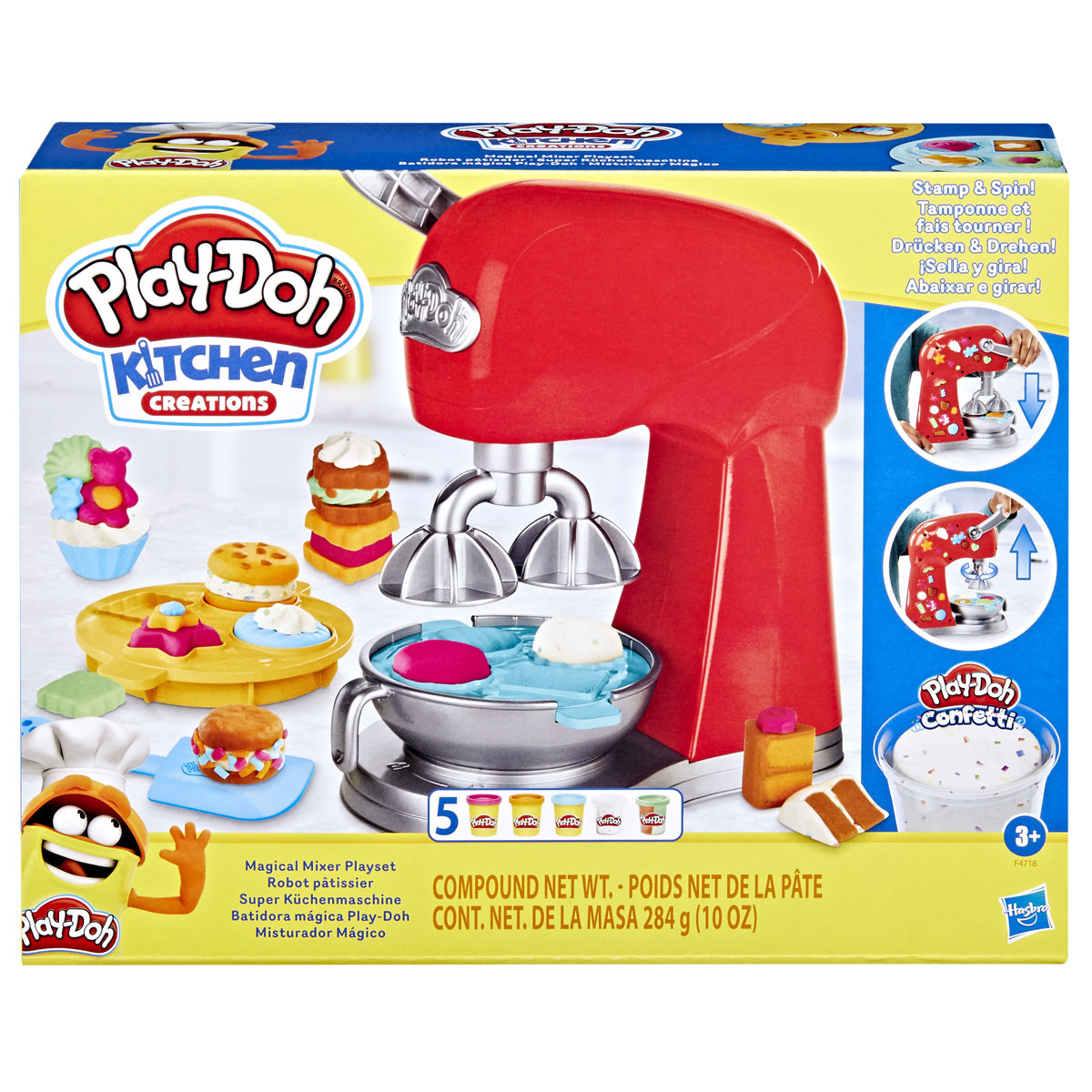 Play-Doh Kitchen Creations Super Colorful Cafe Playset with 20