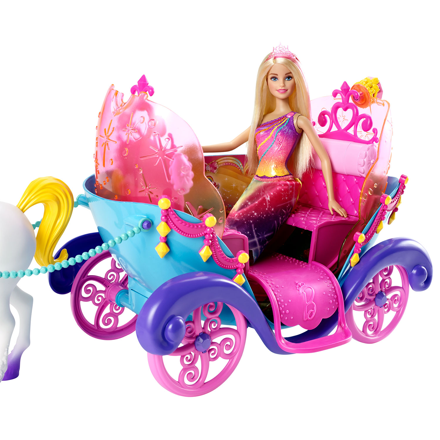 uitstulping Tandheelkundig Schurk Barbie Regenboogkoets met Eenhoorn | Thimble Toys