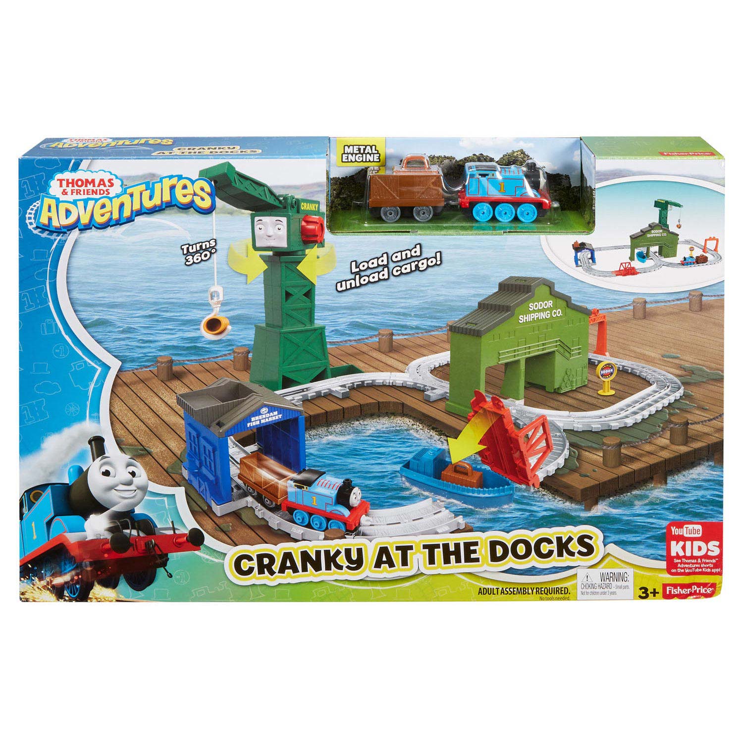smal inhoud Drastisch Fisher-Price Thomas Adventures - Cranky in de haven | Thimble Toys