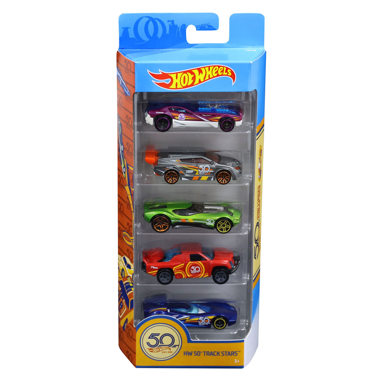  Hot Wheels Sanrio Character Car 5-Pack, Toy Cars in 1
