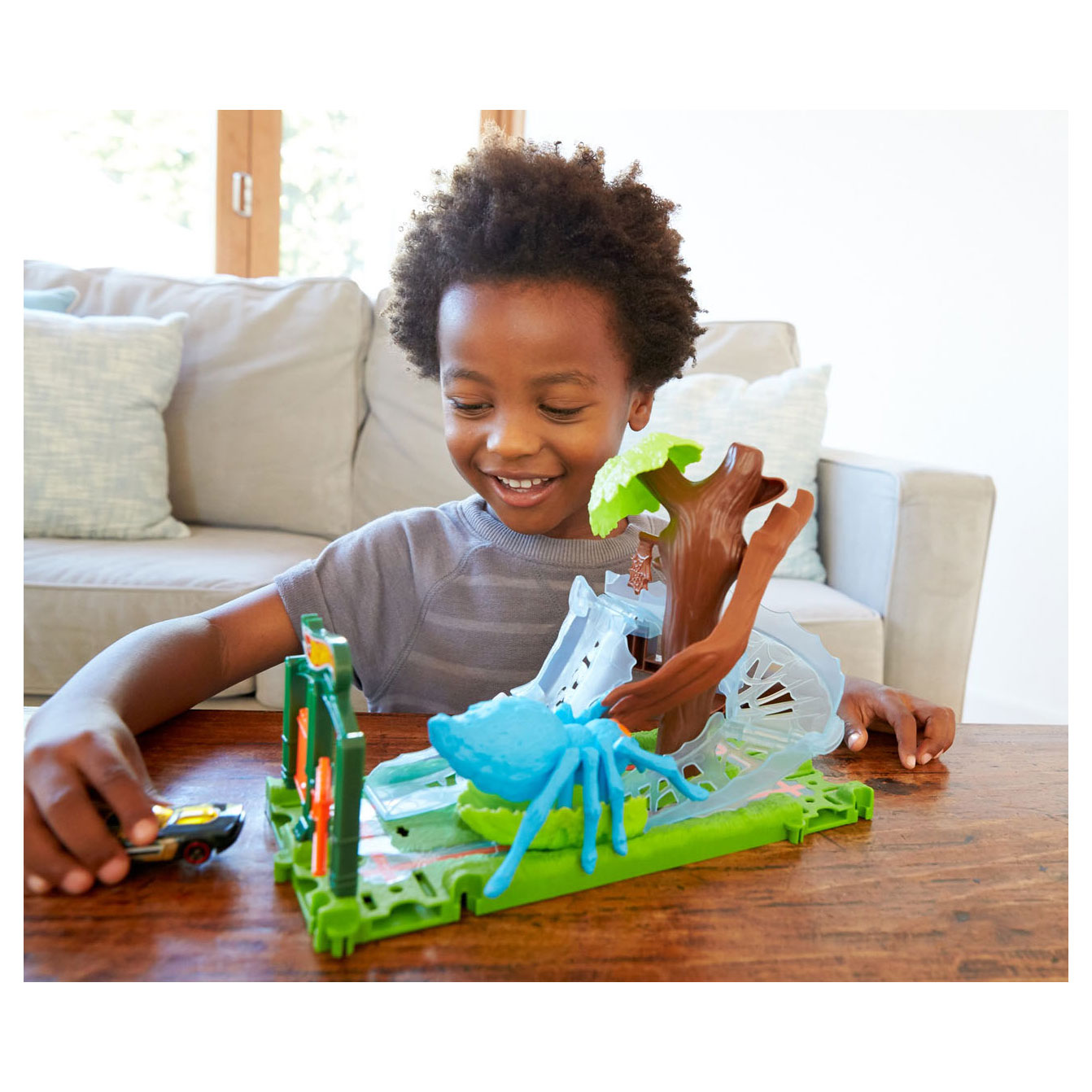 hot wheels city spider park attack play set