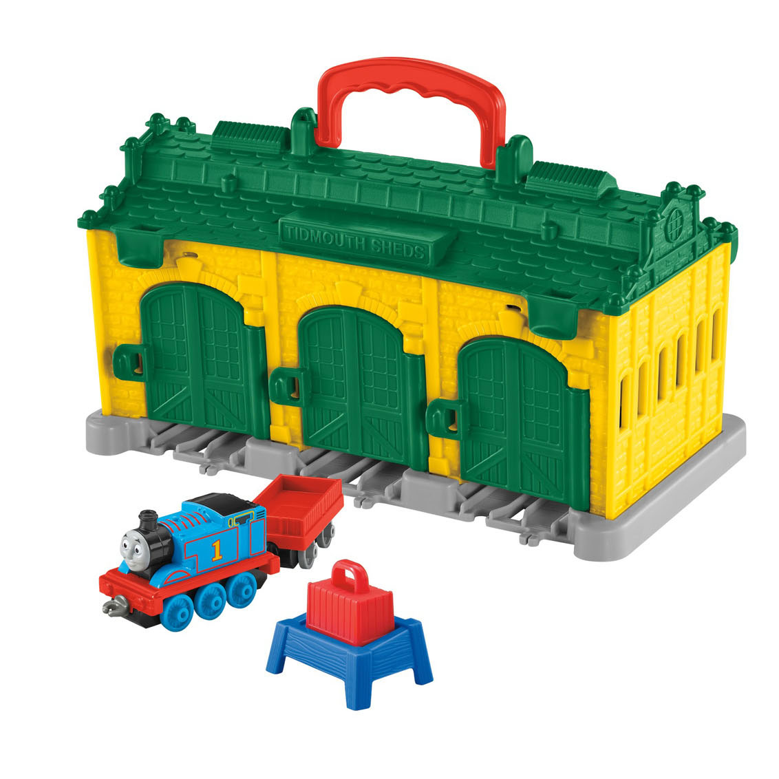 donker feit thee Fisher Price Thomas de Trein Draagbaar - Station Tidmouth | Thimble Toys