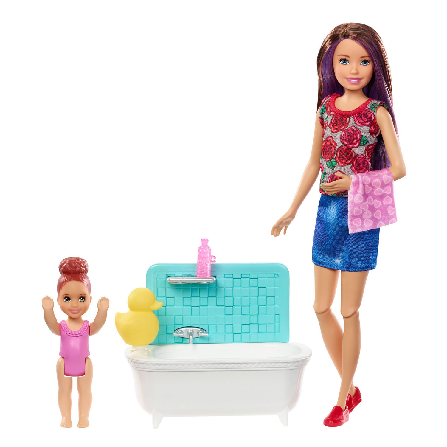 Nachtvlek Mantsjoerije Handvol Barbie Skipper Babysitters - Badtijd | Thimble Toys