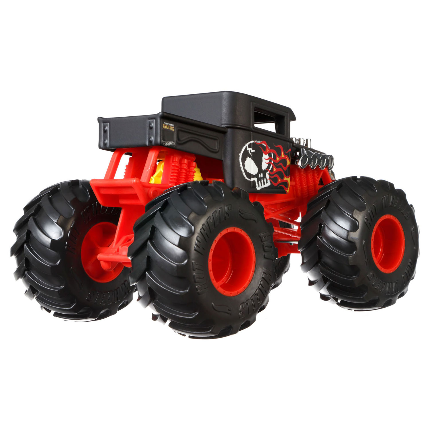 Hot Wheels Monster Trucks Bone Shaker, Black/Red Toy