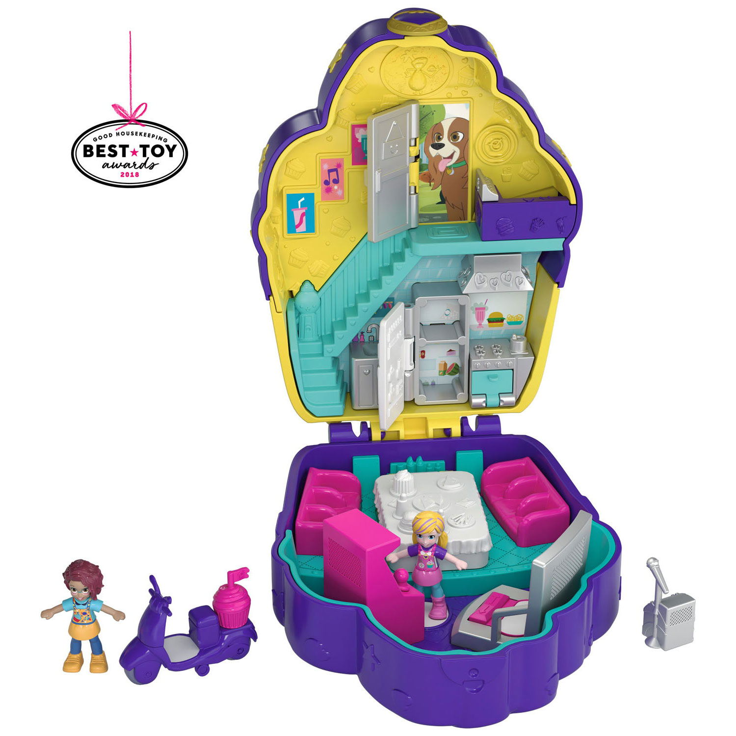 Polly Pocket Pocket World Sugar Rush Cafe Thimble Toys