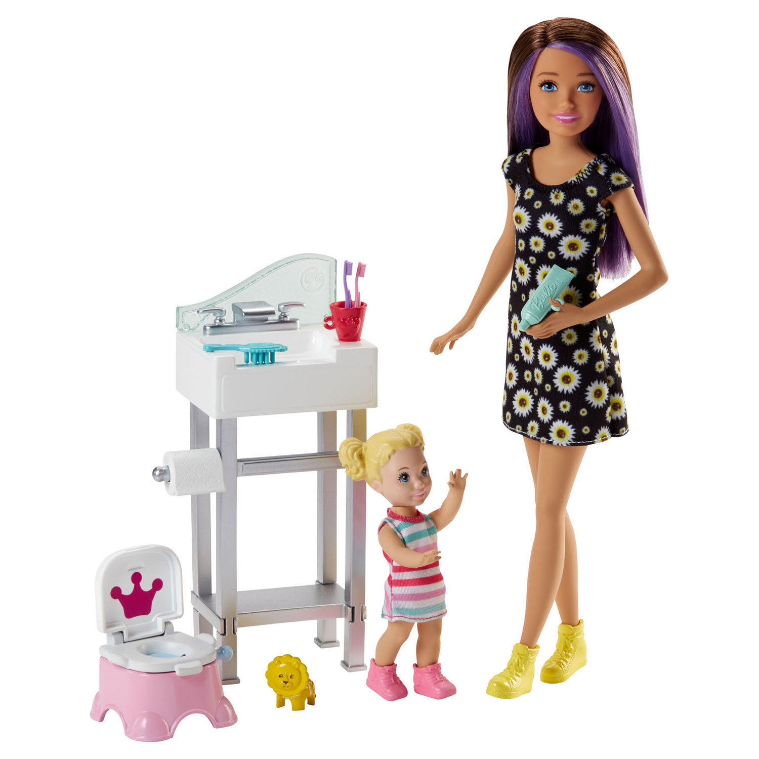Geweldig salade kunst Barbie Skipper Babysitters - Potty Training | Thimble Toys