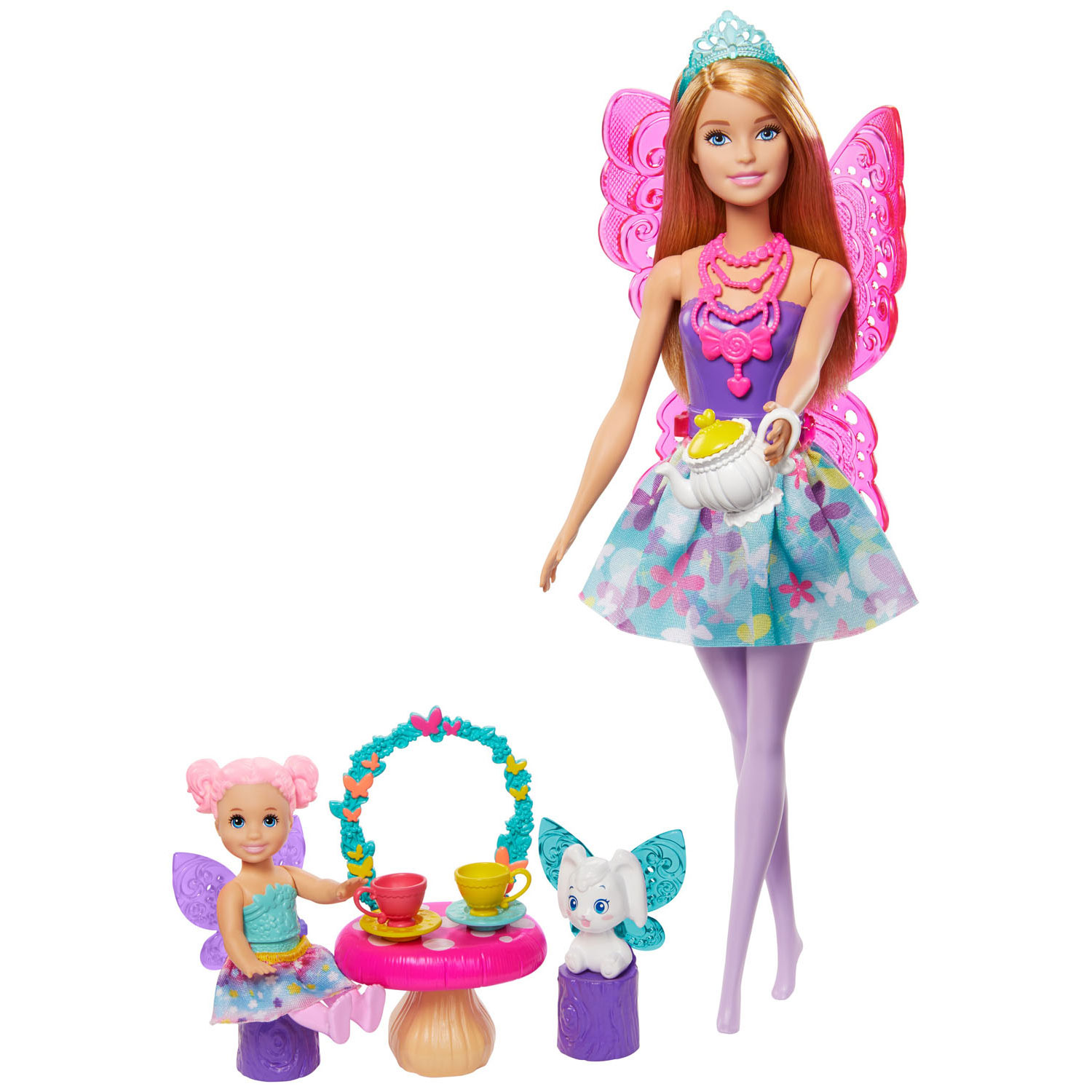 barbie dreamtopia fairies tea party playset thimble toys